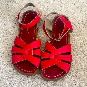 Red Saltwater Sandals